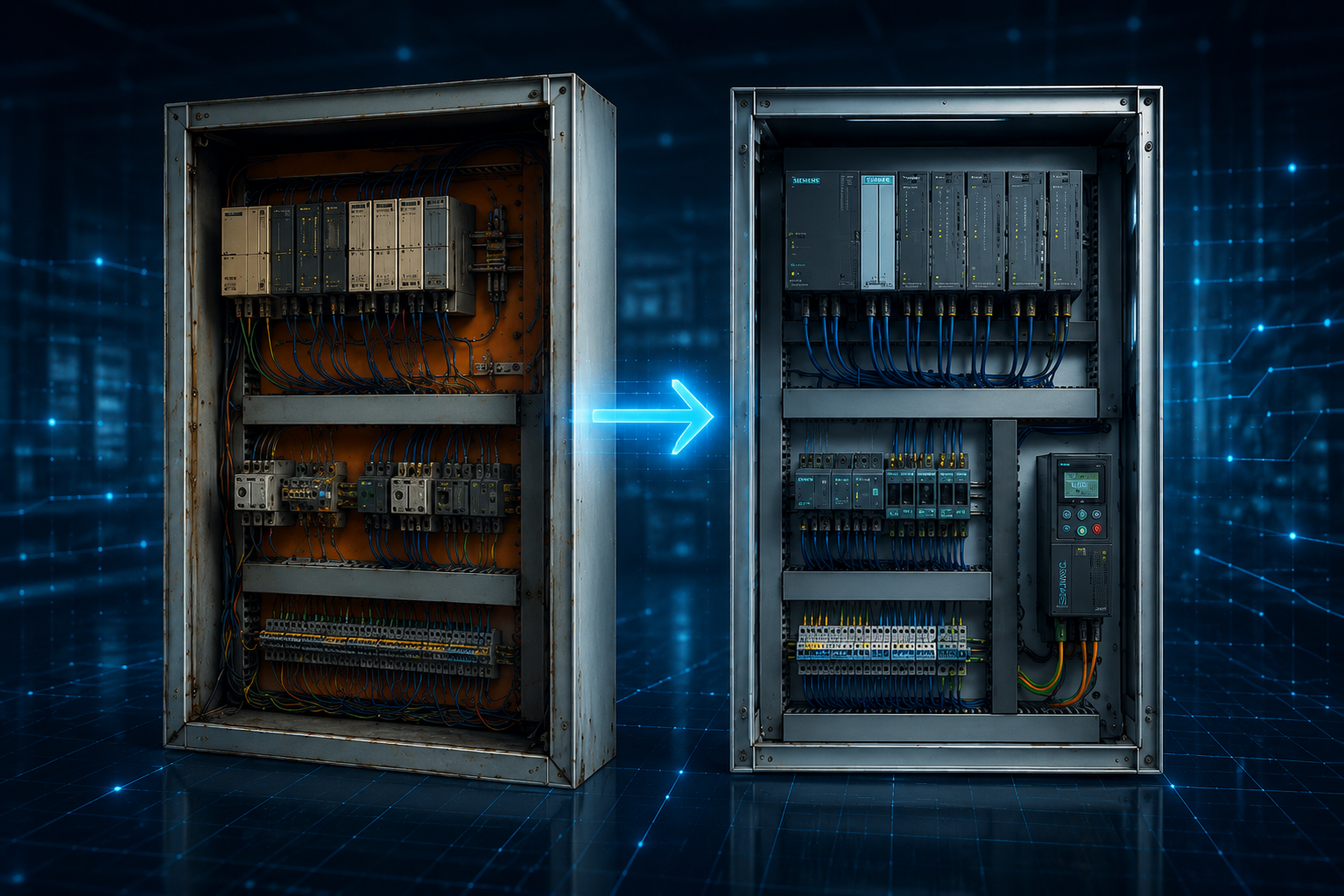 Retrofit Analyse und Programmierung mit modernisiertem Schaltschrank